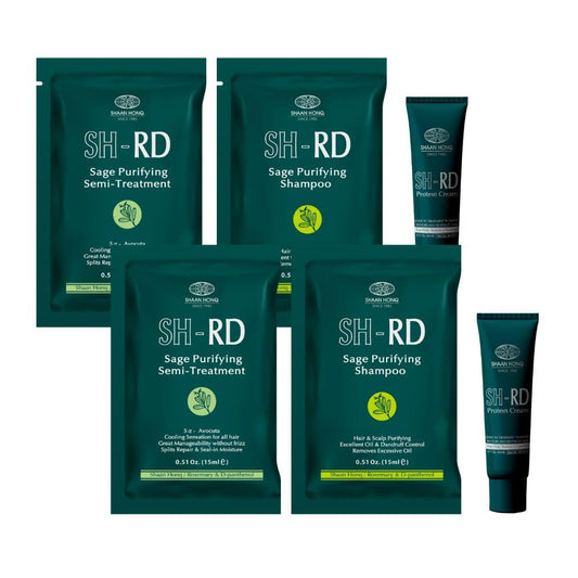 SH-RD hotel set front packaging showing complete travel kit and easy use benefit
