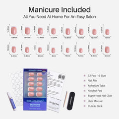 SHANGMENG nails worn in everyday style setting, portrays polished, wearable look