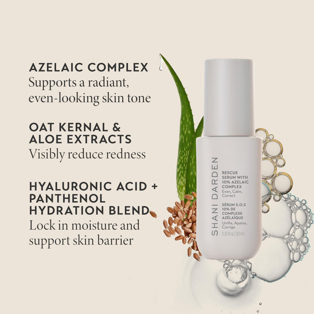 SHANI DARDEN single drop of serum texture highlighting lightweight feel