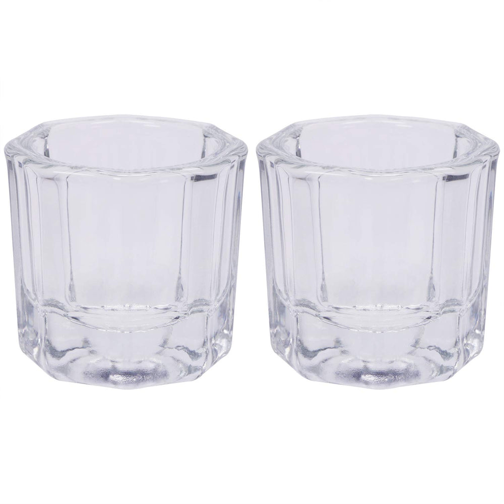 Shapenty glass dappen dish front view showing clear bowl and stable base for precise mixing