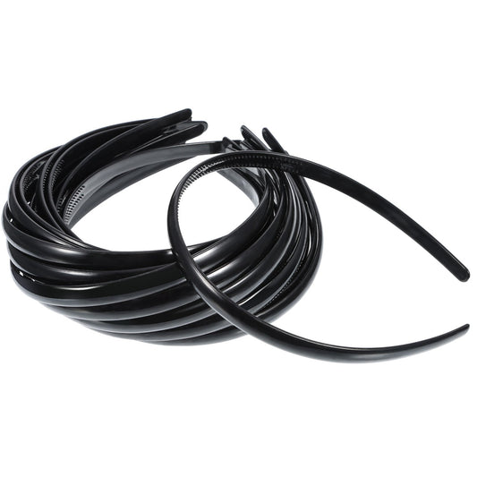 Shappy front-facing pack of black headbands showing simple style and value