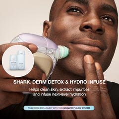 Shark Derm Detox gel texture close-up illustrating smooth application