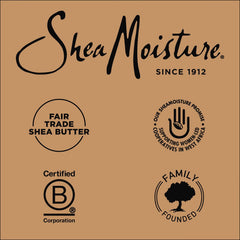 Shea Moisture after photo of soft shiny curls showing improved manageability and shine benefit