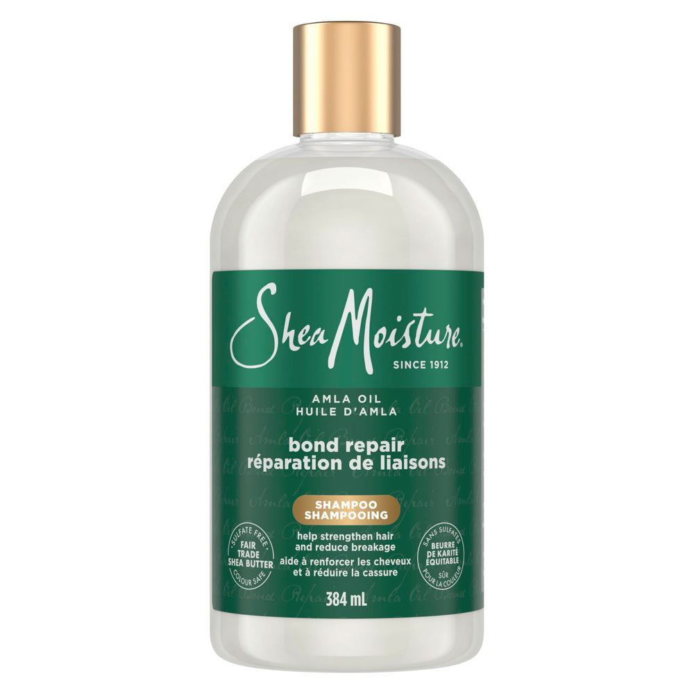 Shea Moisture front label showing product name and benefits