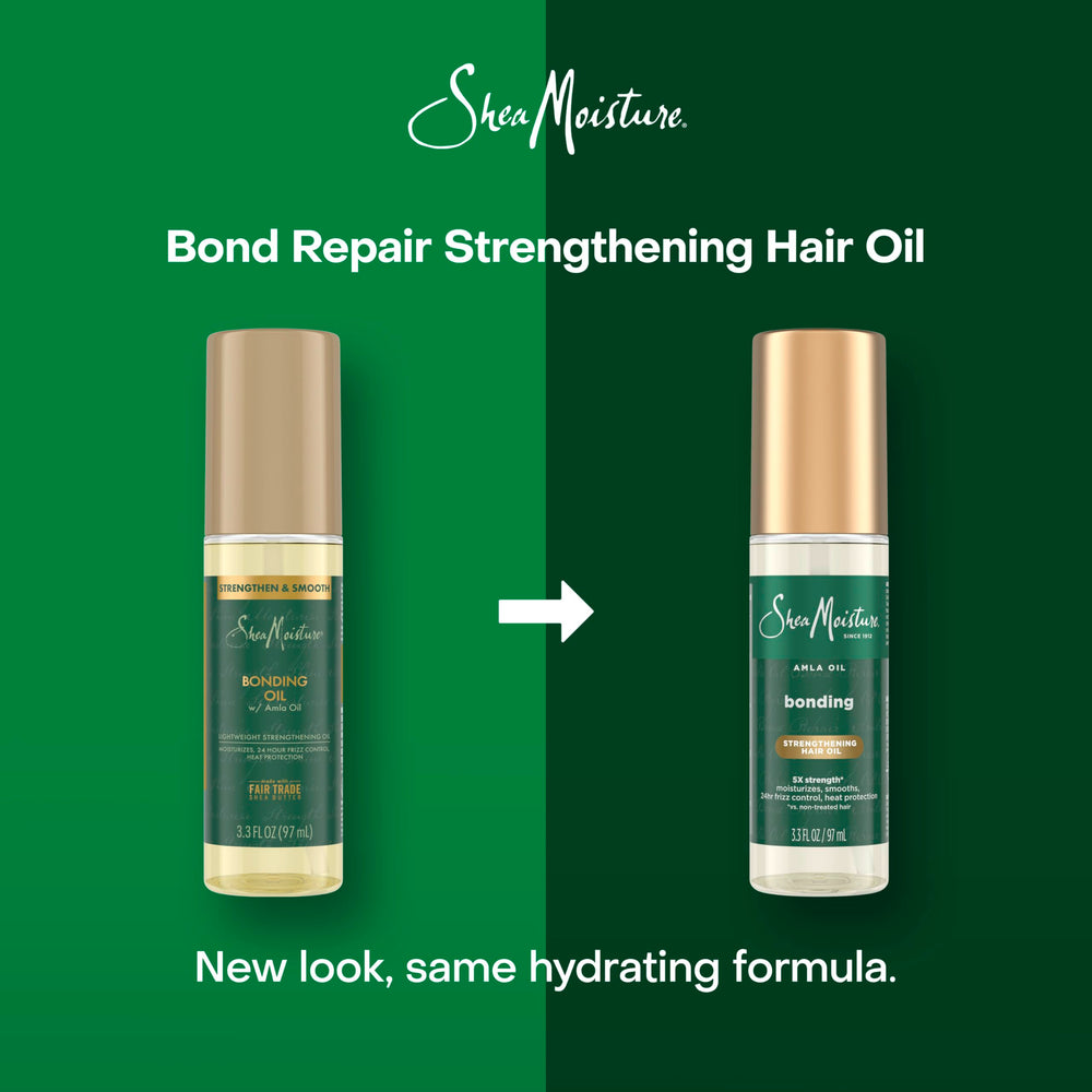 Shea Moisture oil texture spread on hand demonstrating lightweight, non-greasy finish