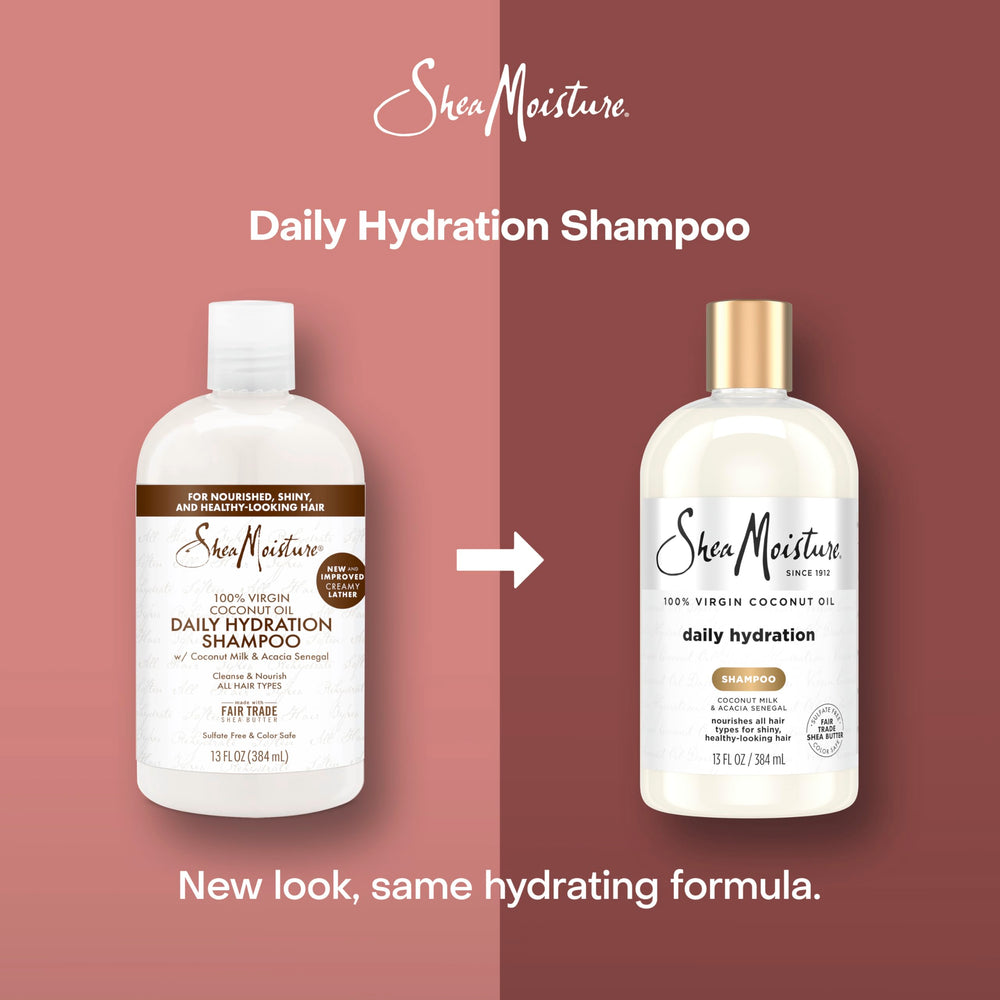 Shea Moisture raw coconut oil ingredient close-up highlighting hydration benefits