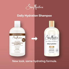 Shea Moisture raw coconut oil ingredient close-up highlighting hydration benefits