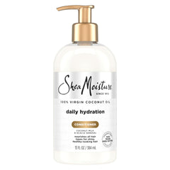 Shea Moisture front bottle view showing 13 oz hydration and clean formula benefit