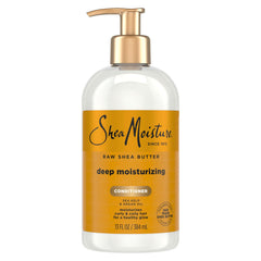SheaMoisture front bottle showing product label and benefits