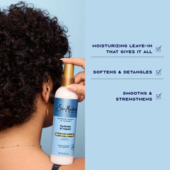 Shea Moisture label close-up showing clean, sulfate-free ingredient claims