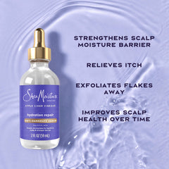 Shea Moisture label close-up highlighting key ingredients and technology