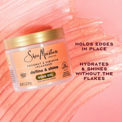 Shea Moisture 3.5 oz pot held in hand to show compact travel size