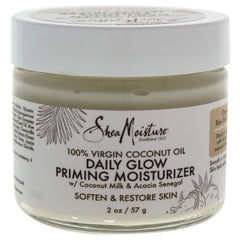 Shea Moisture texture close-up of creamy coconut formula demonstrating smooth application benefit