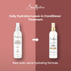 Shea Moisture creamy leave-in texture close-up showing smooth, non-greasy finish