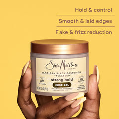 SheaMoisture applied to fingertips demonstrating target application for controlled styling