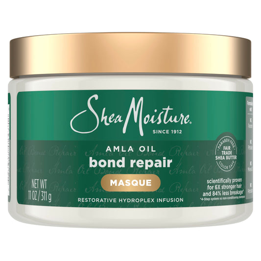SheaMoisture jar front view showing product for stronger hair