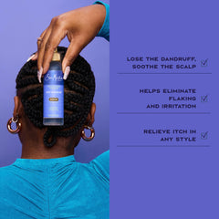 SheaMoisture bottle beside shea butter representing sustainable sourced soothing moisture