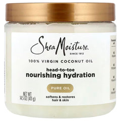 SheaMoisture front packaging showing bottle and label with clear product view
