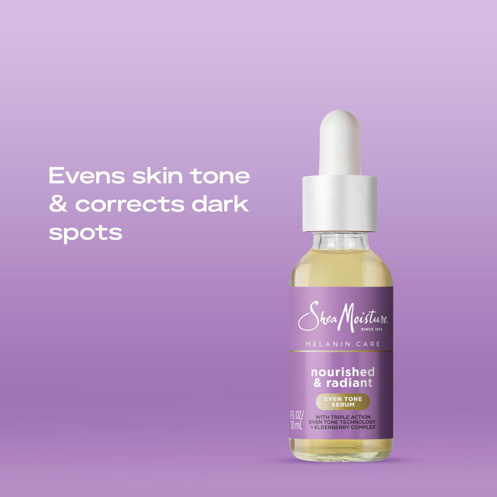 Shea Moisture elderberry complex ingredient close-up showing antioxidant support