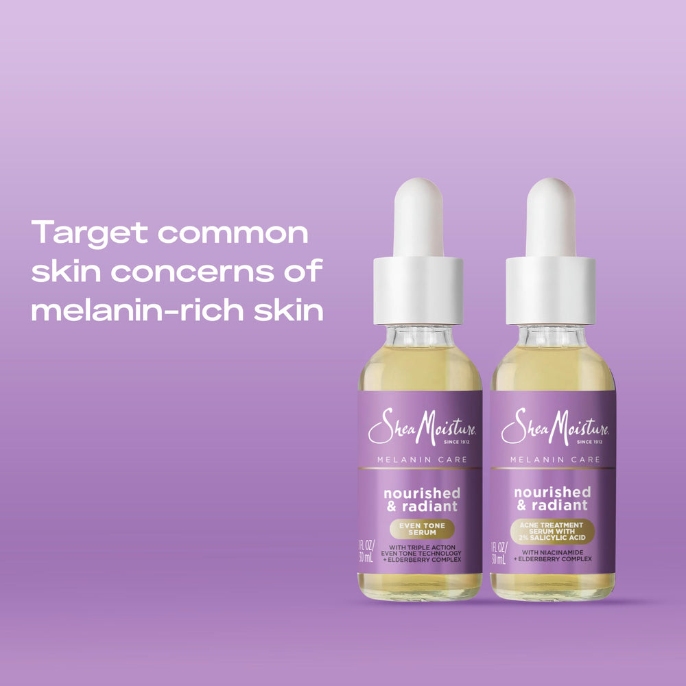 Shea Moisture 1 fl oz bottle next to ruler for size and scale
