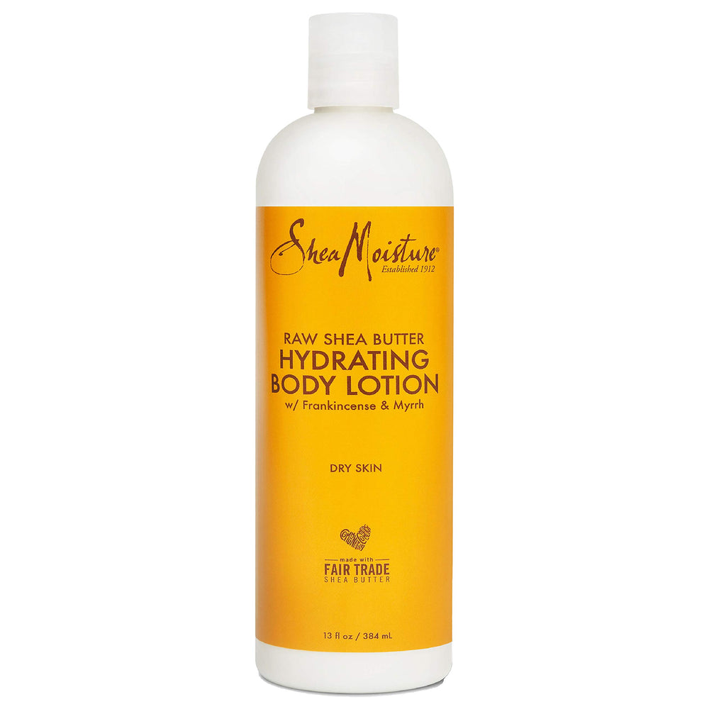 SheaMoisture front packaging 13 oz bottle showing product identity and benefits