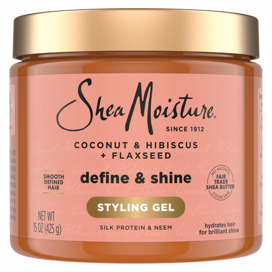 SheaMoisture front packaging shows bottle and benefits clearly
