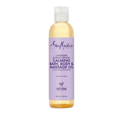 SheaMoisture front packaging showing calming lavender orchid scent and benefits