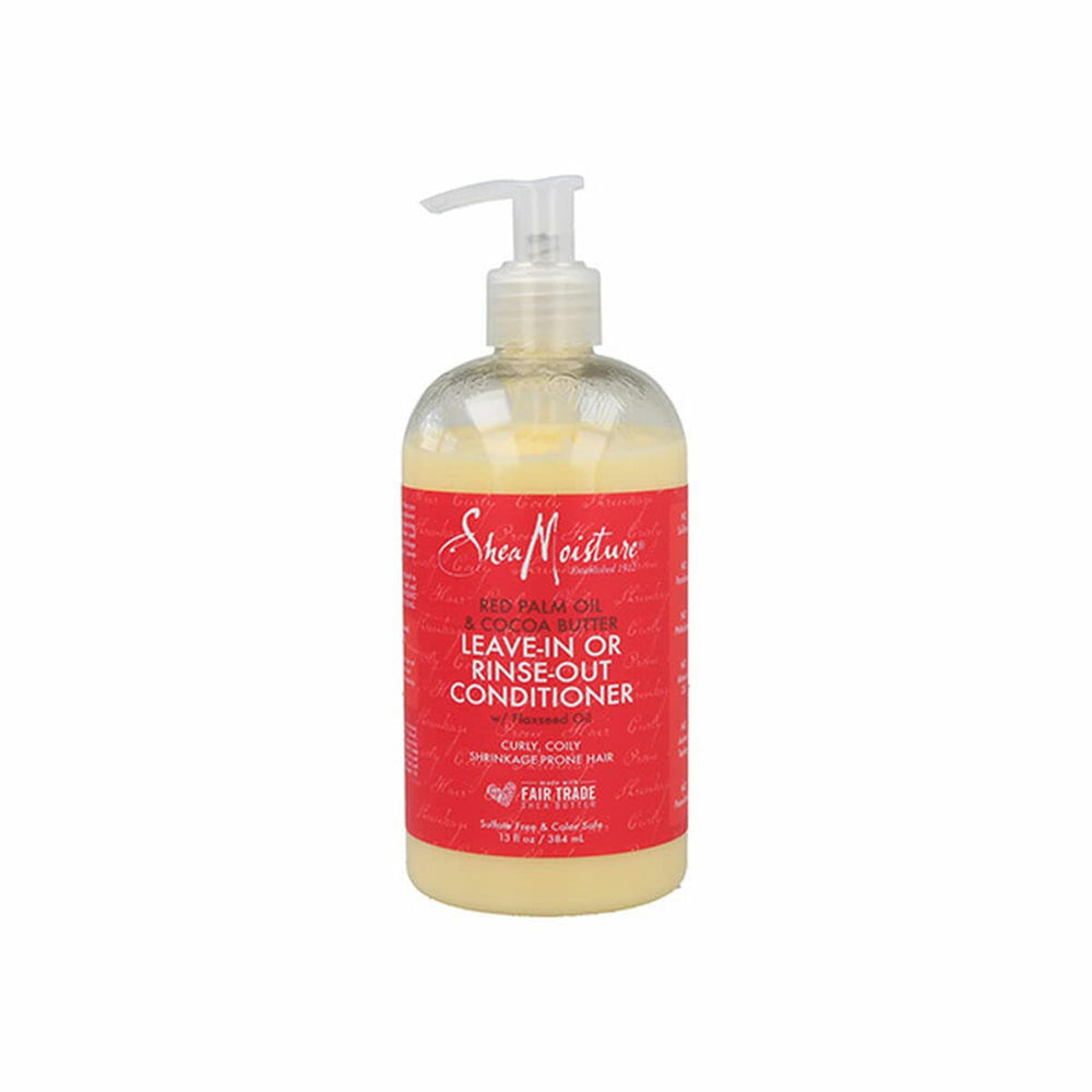 SheaMoisture front packaging showing red palm formula and curl focus benefits