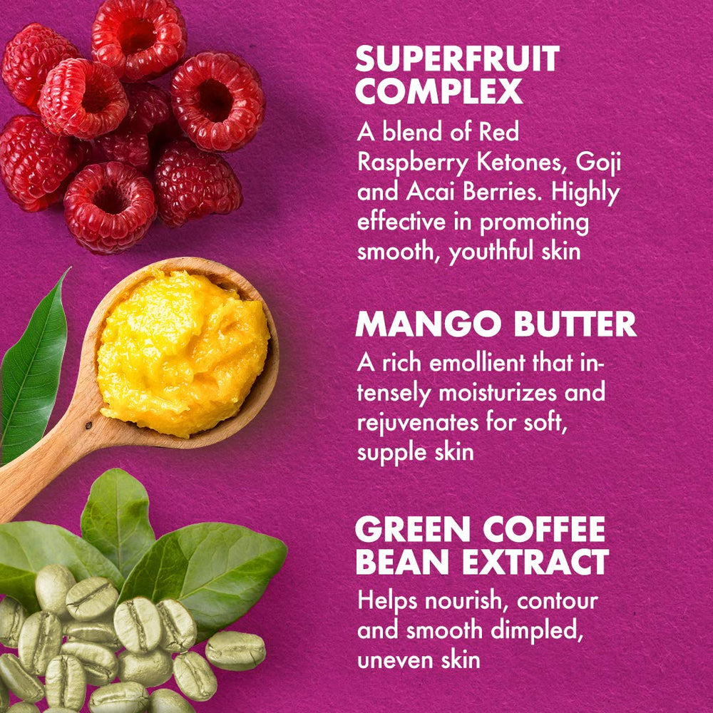 SheaMoisture ingredients bowls with shea, mango and superfruits for nourishment