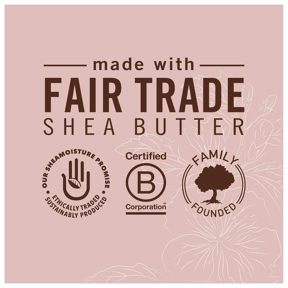 SheaMoisture label close-up highlighting clean formulation and key benefits
