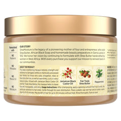 SheaMoisture texture close-up showing creamy masque for deep hydration