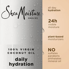 SheaMoisture creme-gel texture on hand showing rich moisturization