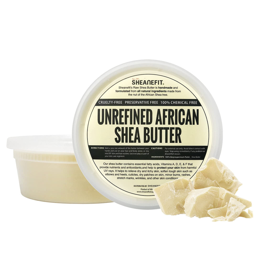 Sheanefit jar front view showing clean packaging and capacity benefit