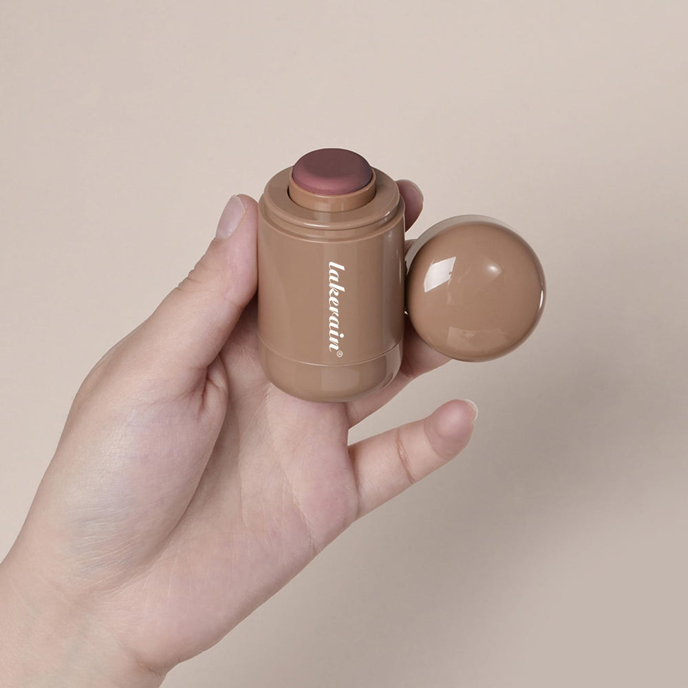 SHEEYOON blush stick in a small travel kit lifestyle shot for on-the-go touchups