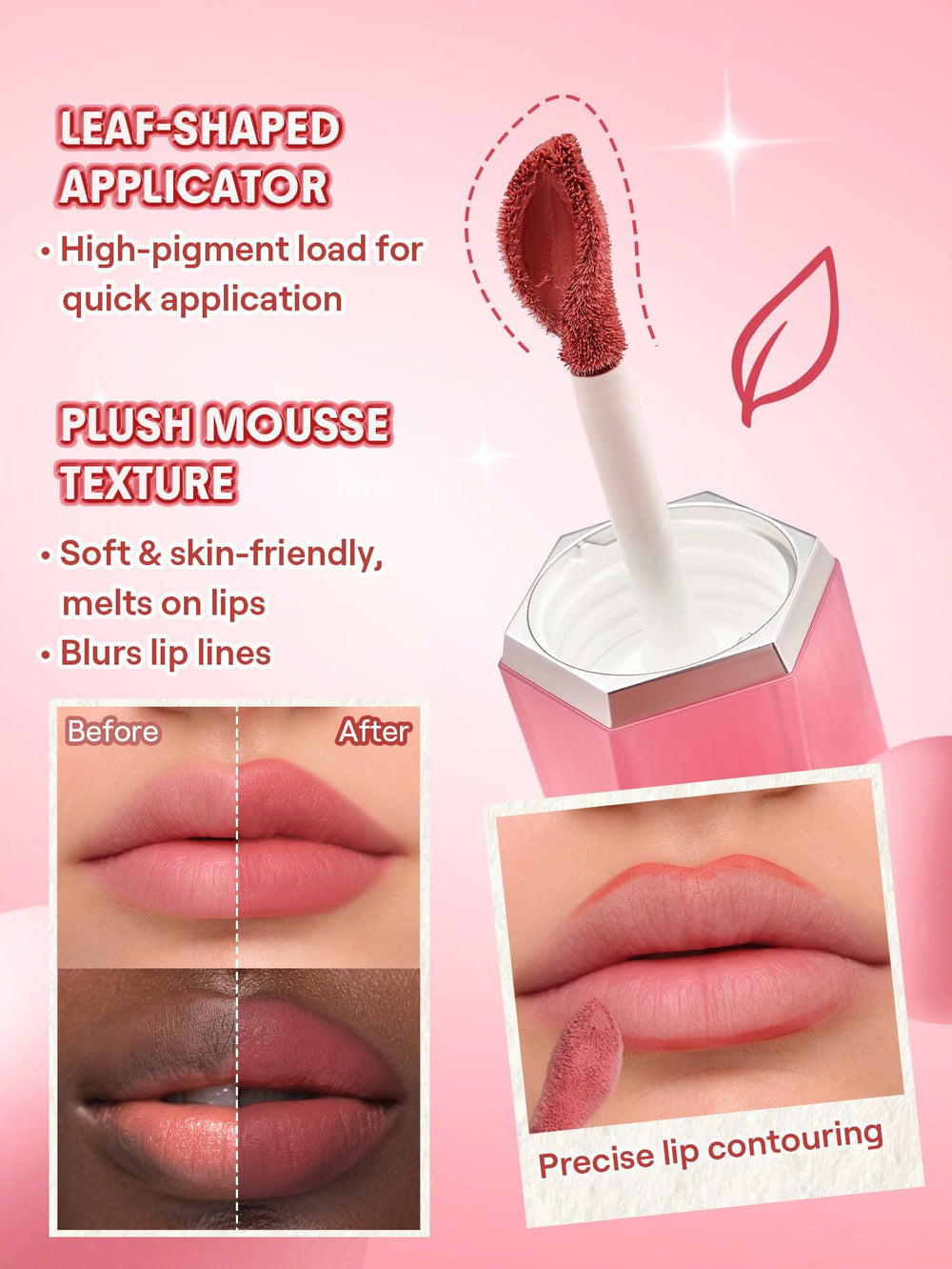 SHEGLAM open tube detail revealing product consistency for easy application