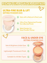 SHEGLAM application brush picking up pressed powder for targeted lifting and definition