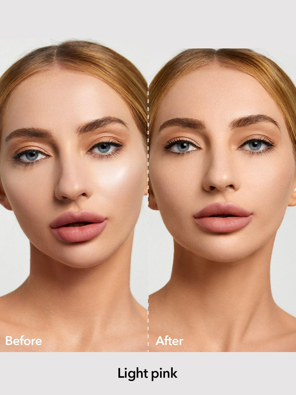 SHEGLAM open container revealing light pink baked powder surface, highlighting soft texture benefit