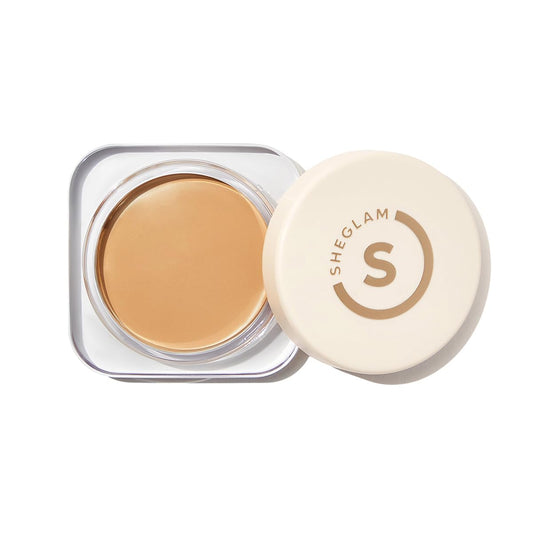 SHEGLAM balm front packaging showing shade and compact, clear product identification and appeal