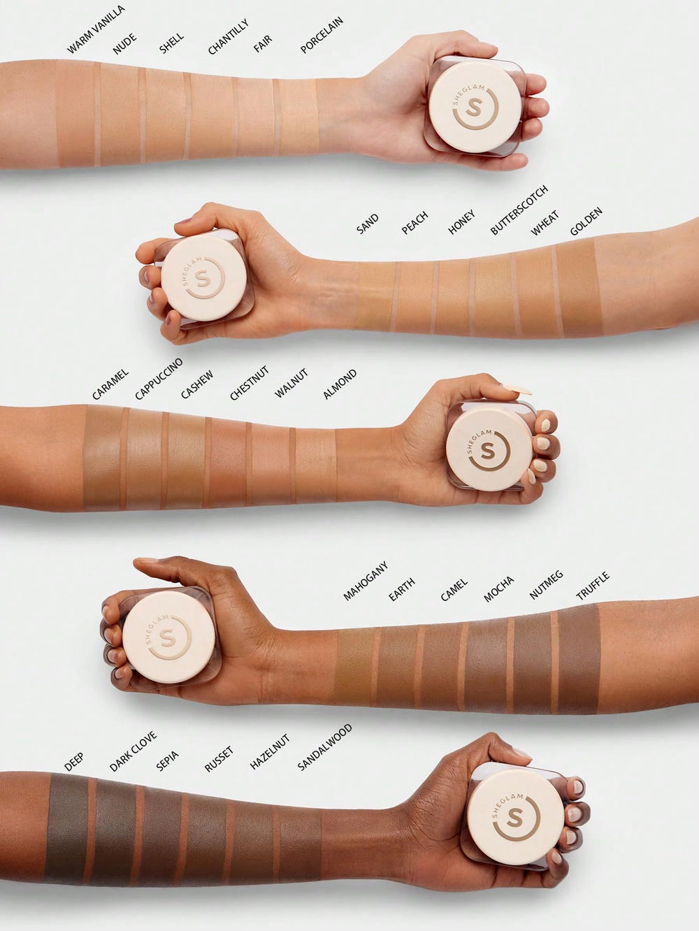 SHEGLAM moisture droplet ingredient highlight indicating hydrating benefits and skin comfort