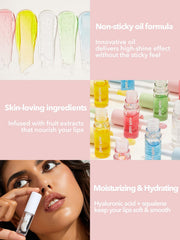 SHEGLAM on-model lips wearing Berry Involved, high-shine fuller-looking lip benefit