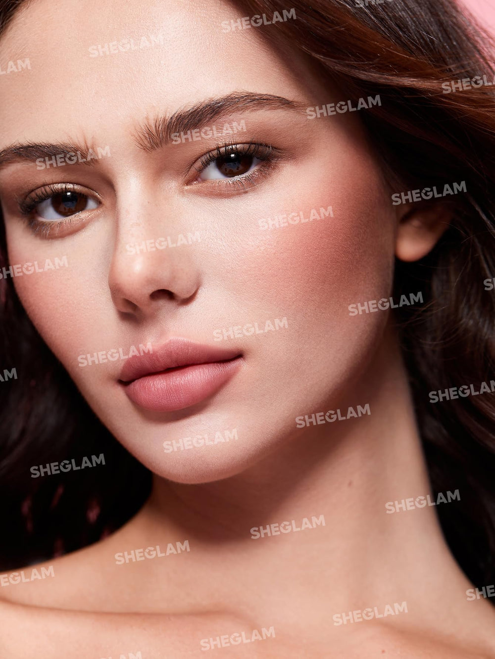 Before and after brows using SHEGLAM pencil showing natural definition