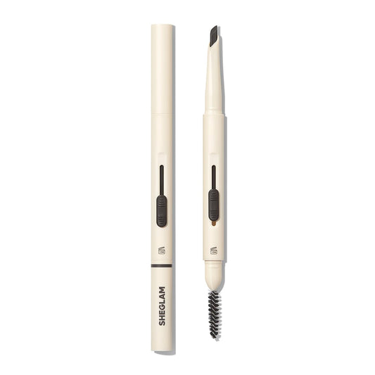 SHEGLAM Better Brows pencil front packaging showing compact design and portability