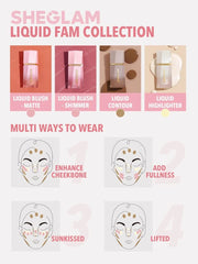SHEGLAM blended Birthday Suit on cheeks in lifestyle shot for wearable color