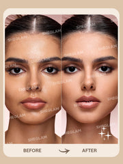SHEGLAM close-up powder texture demonstrating silky, blur benefit