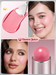 SHEGLAM blush in-hand application demonstrating easy on-the-go use