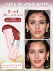 SHEGLAM open stick showing creamy tip ready to apply for smooth blending