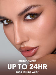 SHEGLAM Boldline Chocolate creamy swatch on arm demonstrating smooth, opaque payoff