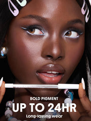 SHEGLAM white swatch on skin showing opaque pigment payoff benefit