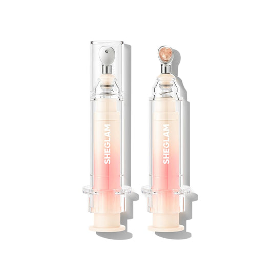 SHEGLAM Booster Shine front packaging showing glossy finish benefit