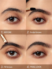 SHEGLAM Boss Brow water droplet test demonstrating moisture-resistant wear performance